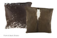 Chocolate Cowhide Pillow 16x16 #A50743 by Hudson Hides