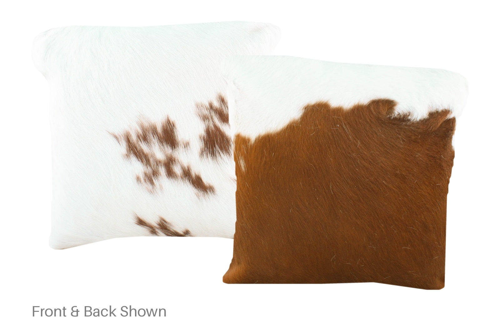 Brown and White Cowhide Pillow #A50745