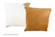 Brown and White Cowhide Pillow 16x16 #A50750 by Hudson Hides