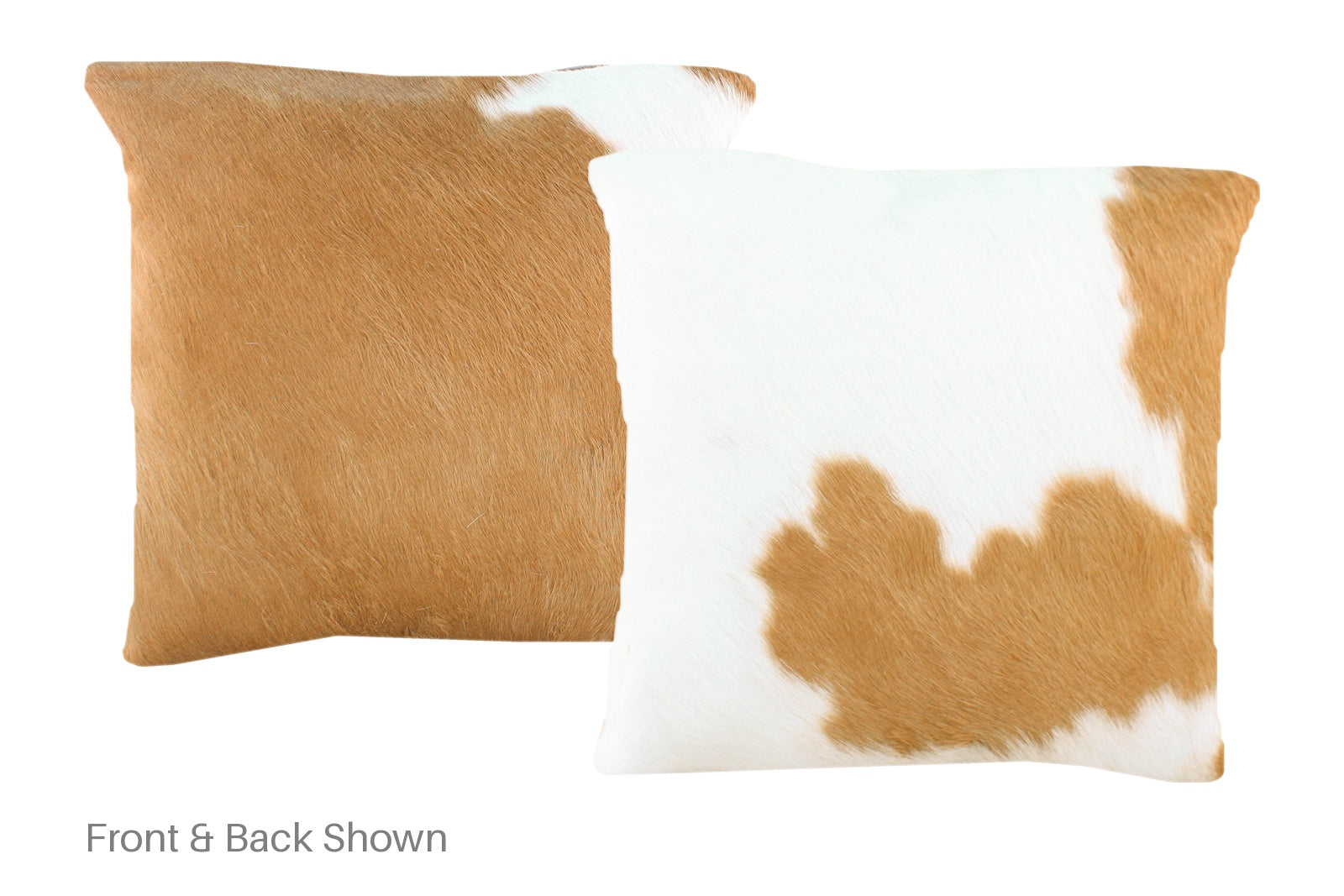 Beige and White Cowhide Pillow #A50751