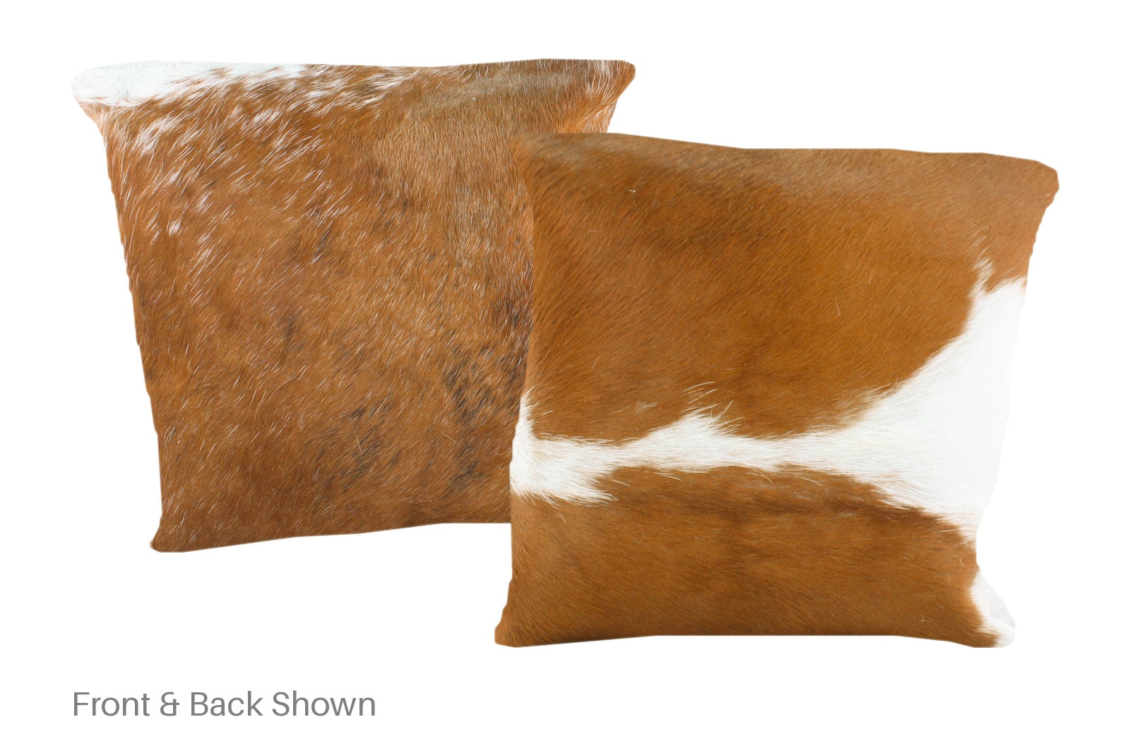 Brown and White Cowhide Pillow #A50752