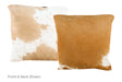 Beige and White Cowhide Pillow 16x16 #A50754 by Hudson Hides