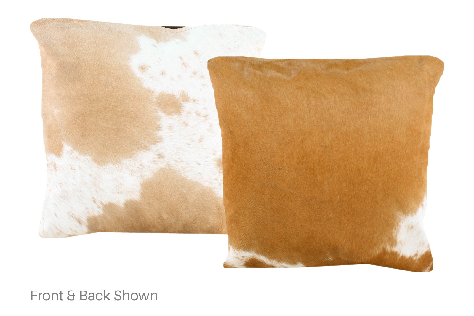 Beige and White Cowhide Pillow #A50754