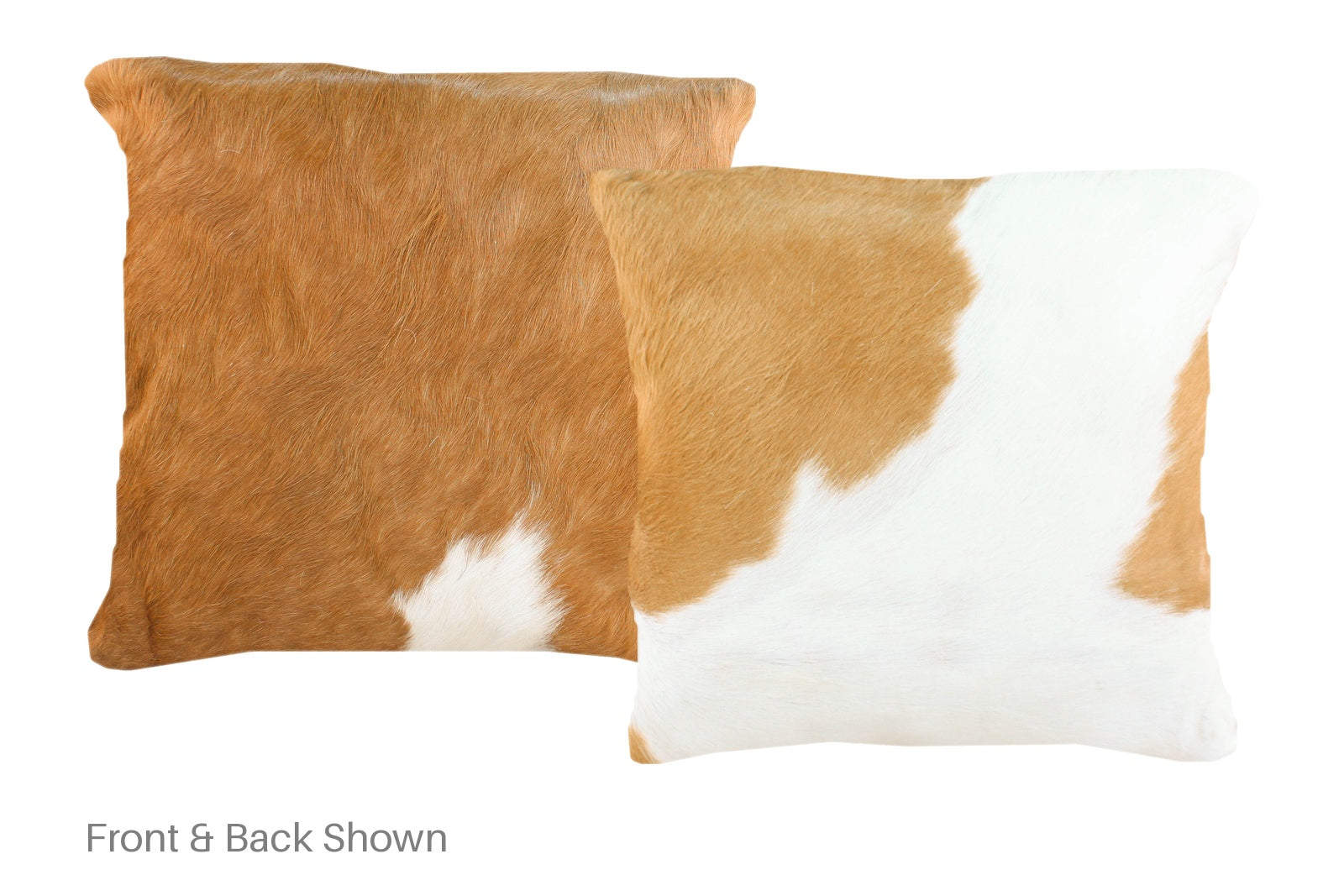 Beige and White Cowhide Pillow #A50757