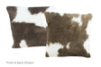 Black and White Cowhide Pillow 16x16 #A50761 by Hudson Hides