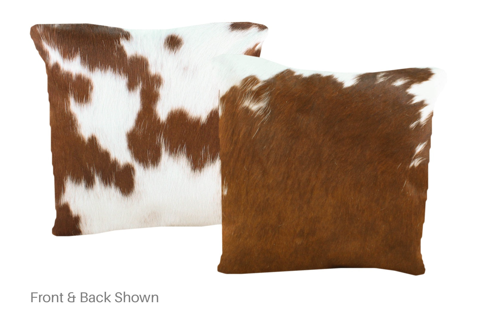 Brown and White Cowhide Pillow #A50762