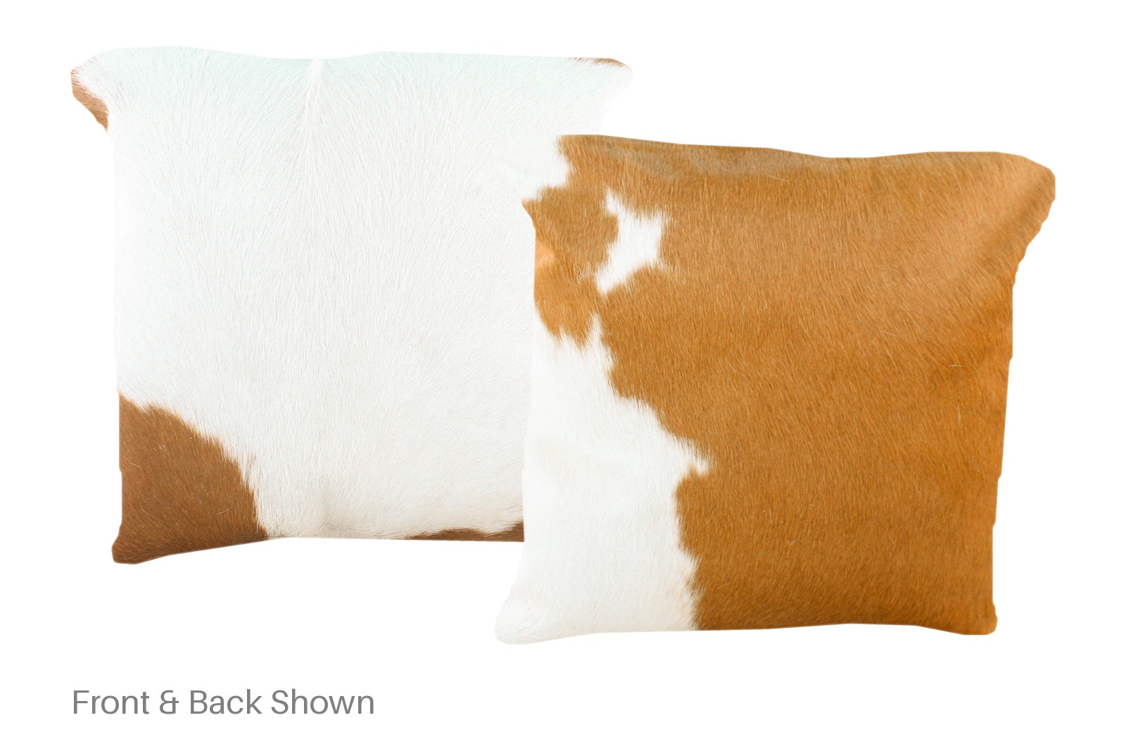 Brown and White Cowhide Pillow #A50764