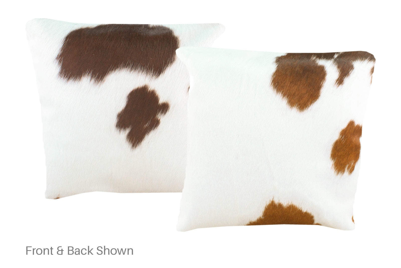 Brown and White Cowhide Pillow #A50765
