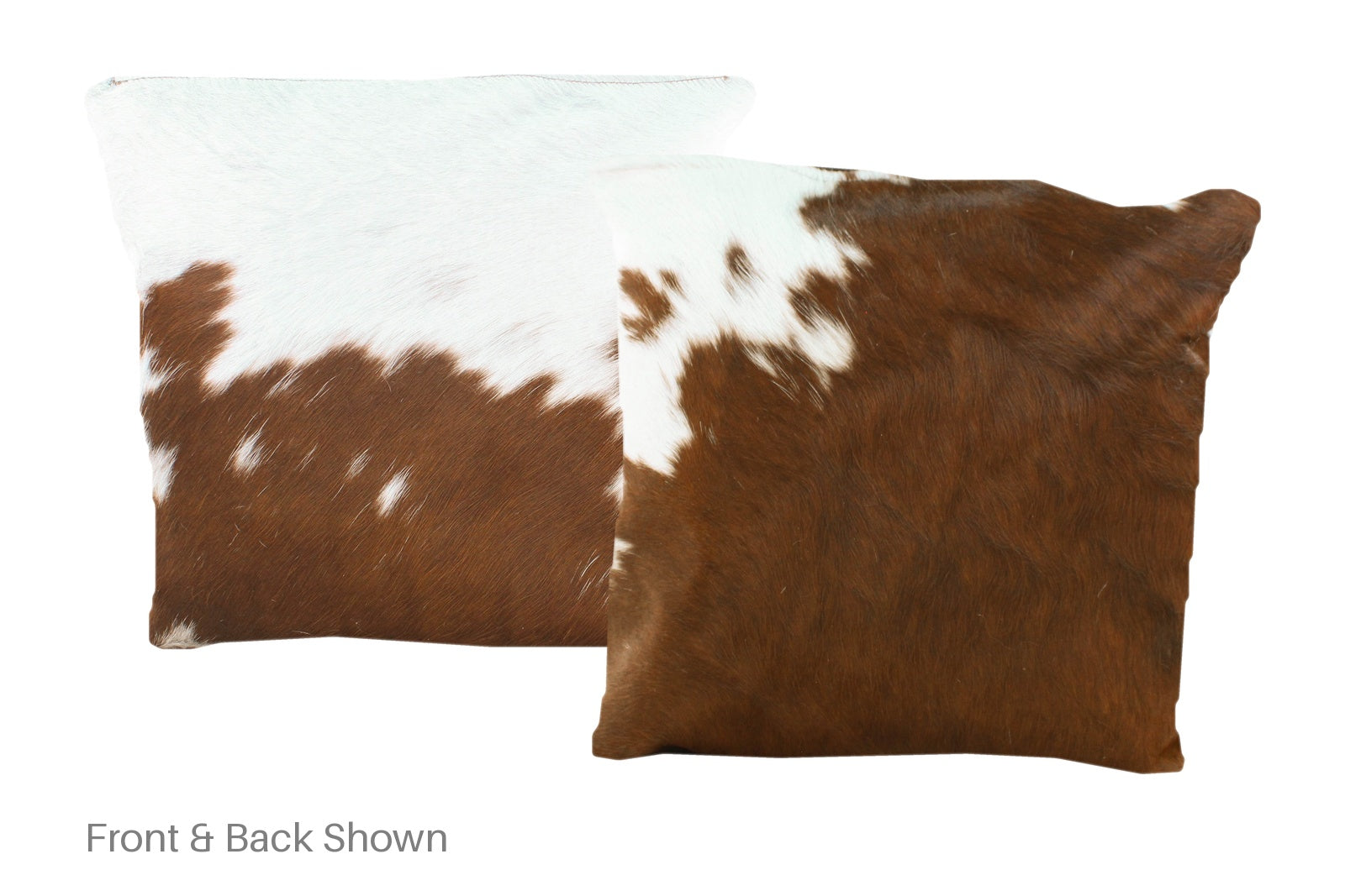 Brown and White Cowhide Pillow #A50766