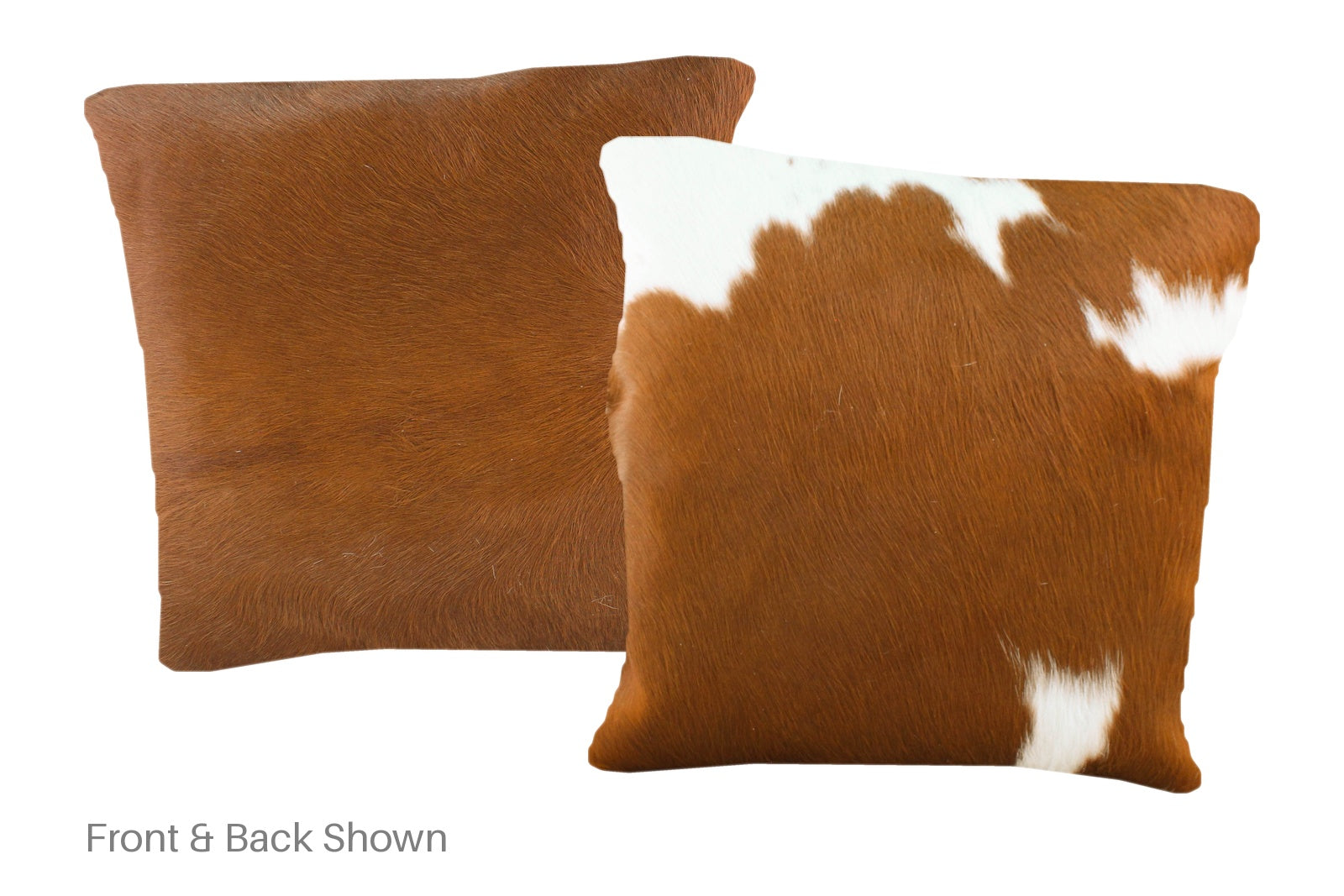 Brown and White Cowhide Pillow #A50769