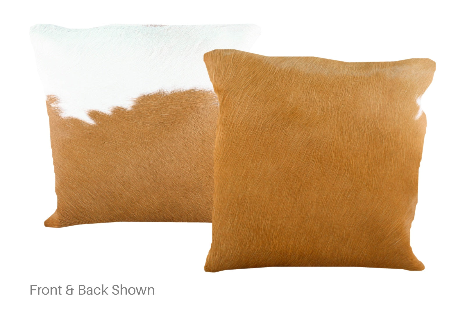 Beige and White Cowhide Pillow #A50771