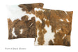 Tricolor Cowhide Pillow 16x16 #A50772 by Hudson Hides