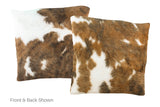 Tricolor Cowhide Pillow 16x16 #A50772 by Hudson Hides