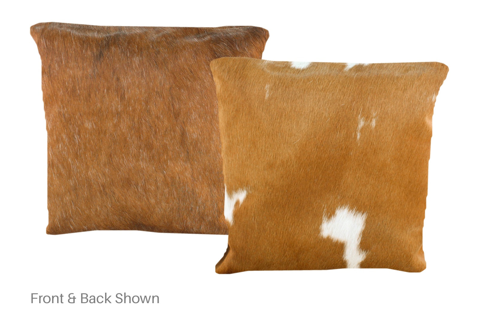 Brown and White Cowhide Pillow #A50774