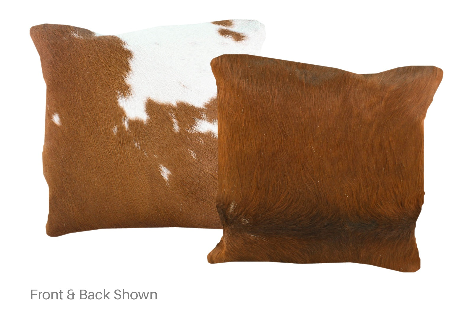 Brown and White Cowhide Pillow #A50775