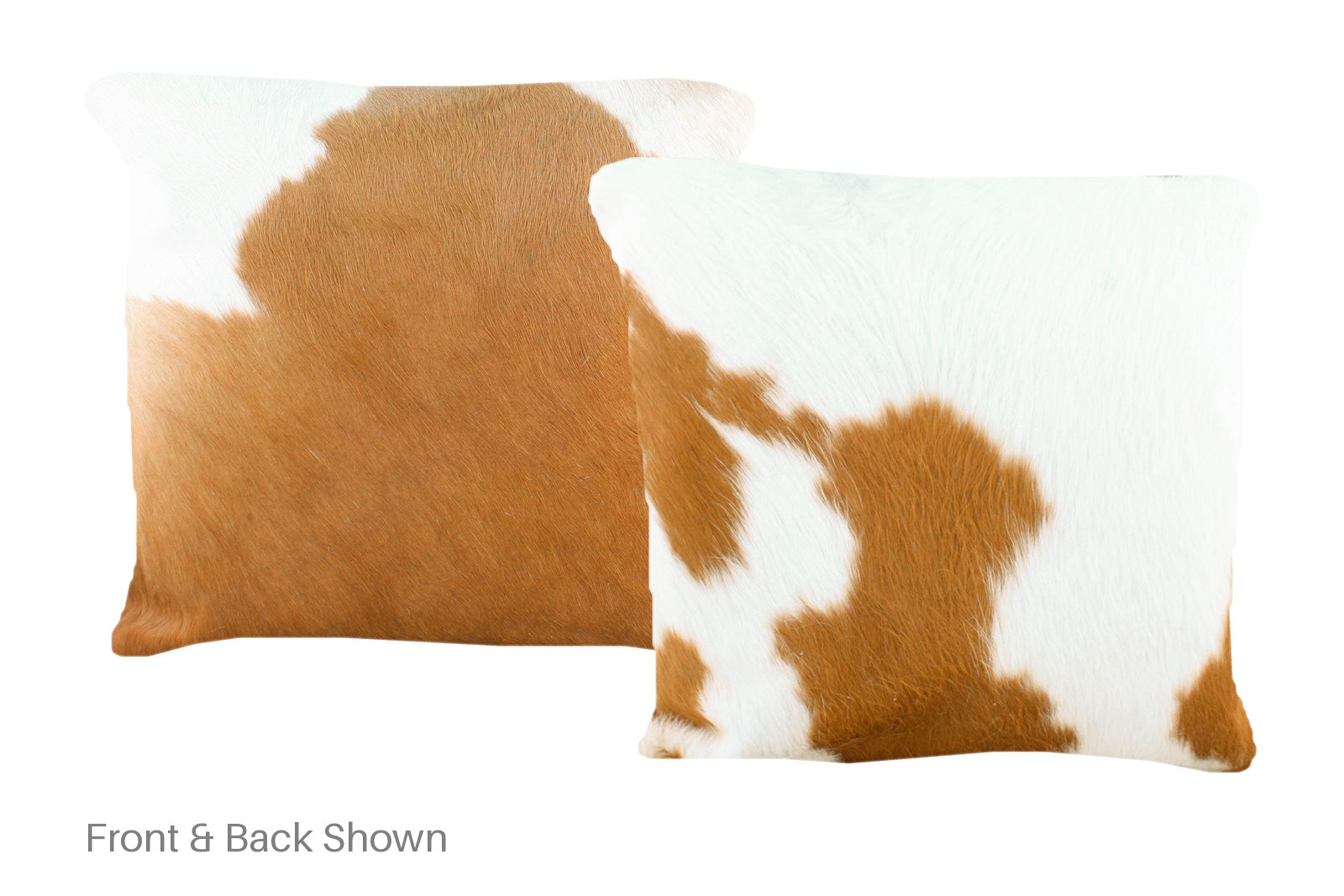 Brown and White Cowhide Pillow #A50777