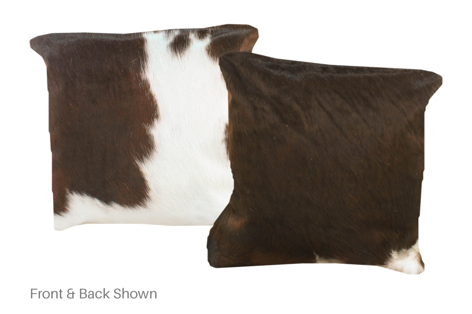 Brown and White Cowhide Pillow #A50778
