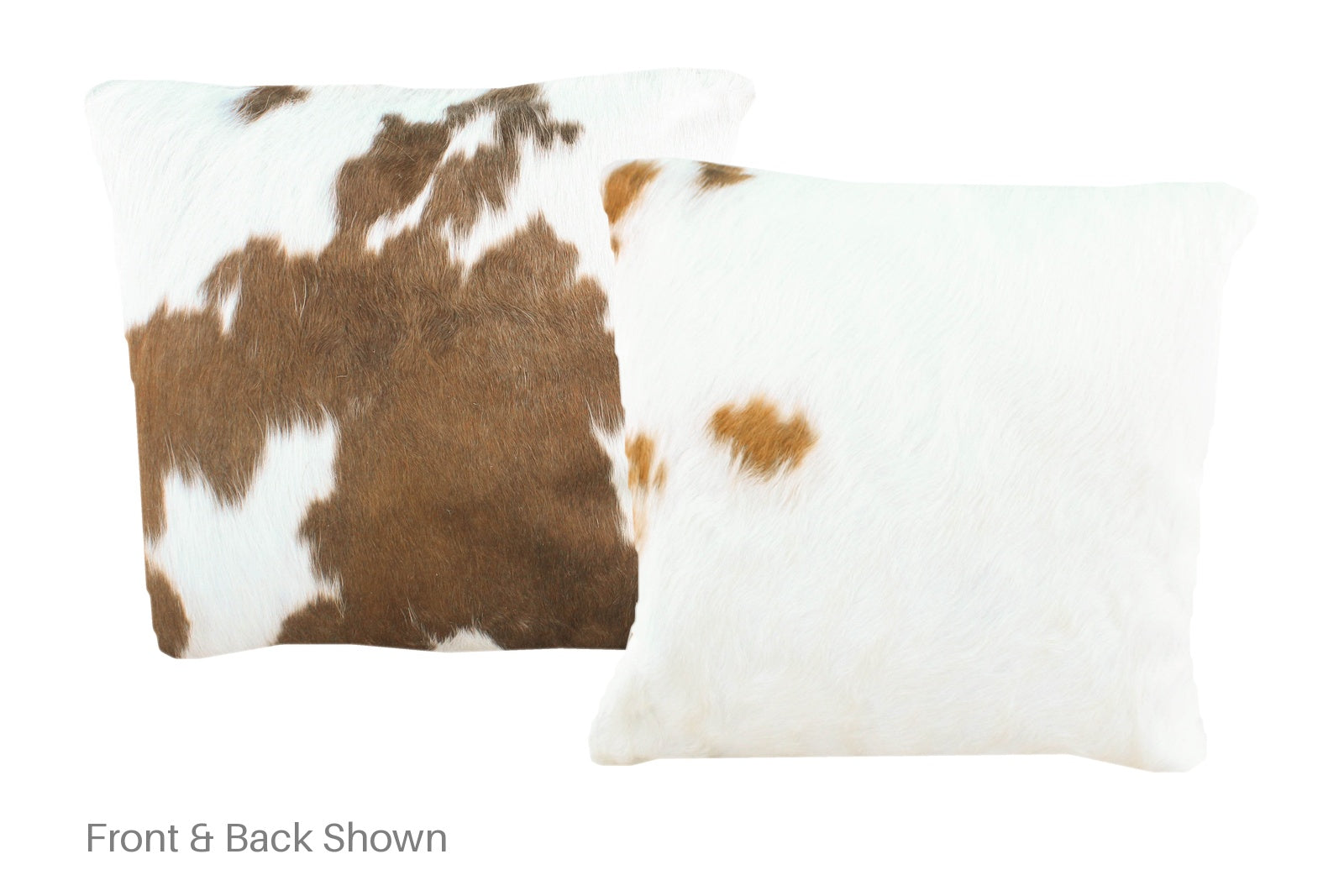 Brown and White Cowhide Pillow #A50779