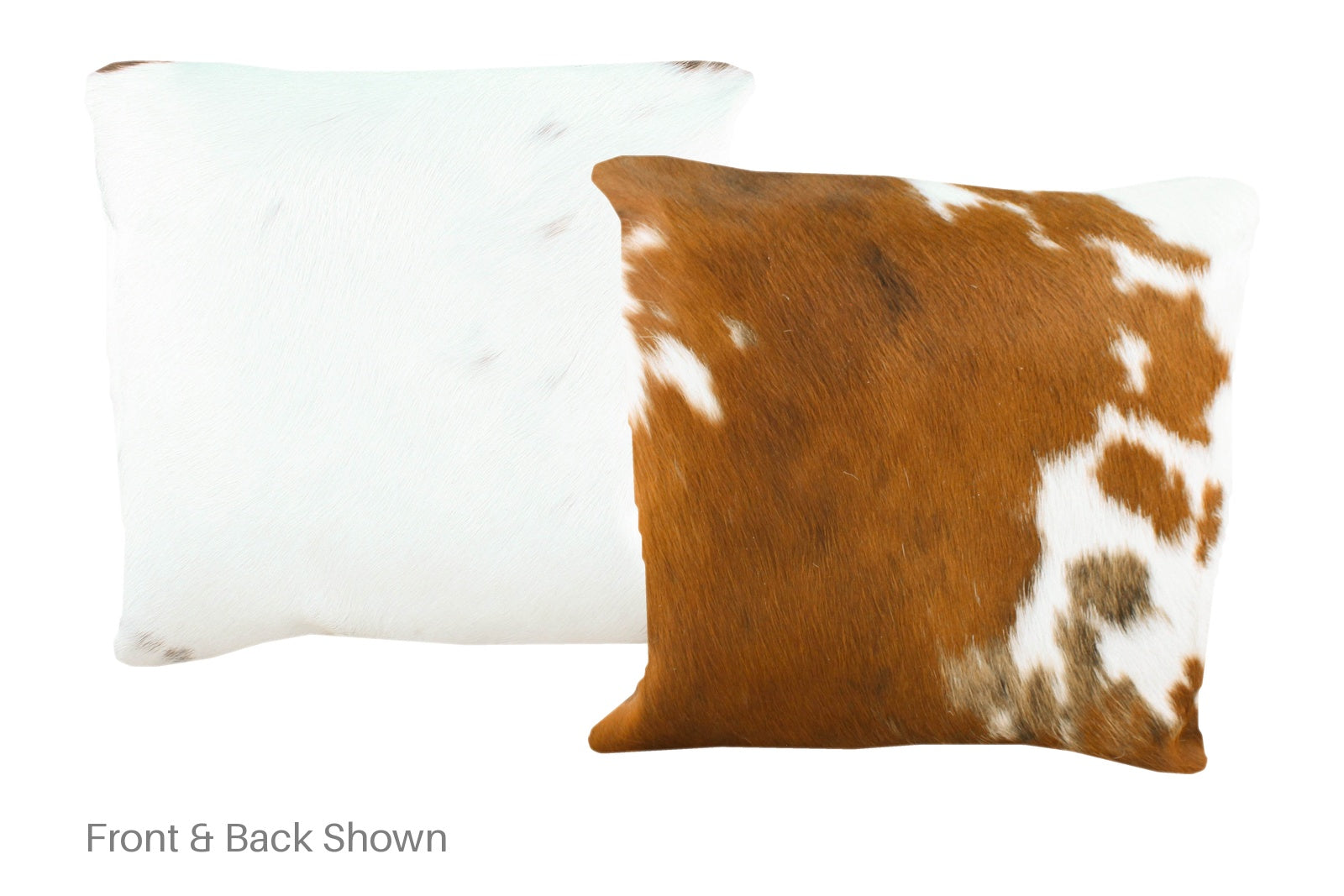 Brown and White Cowhide Pillow #A50781