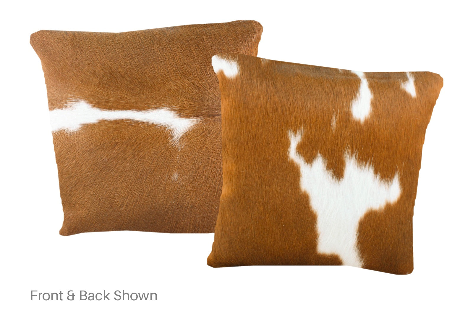 Brown and White Cowhide Pillow #A50782