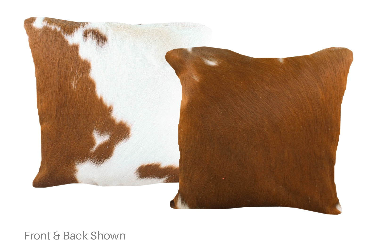 Brown and White Cowhide Pillow #A50783