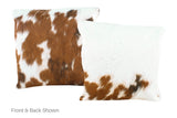 Tricolor Cowhide Pillow 16x16 #A50784 by Hudson Hides