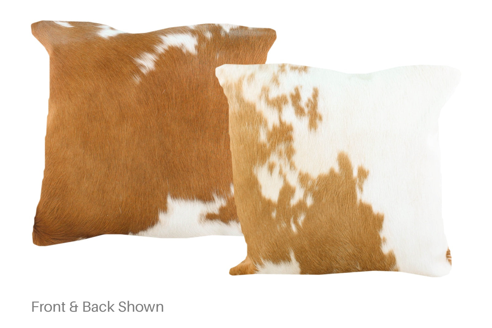 Brown and White Cowhide Pillow #A50785