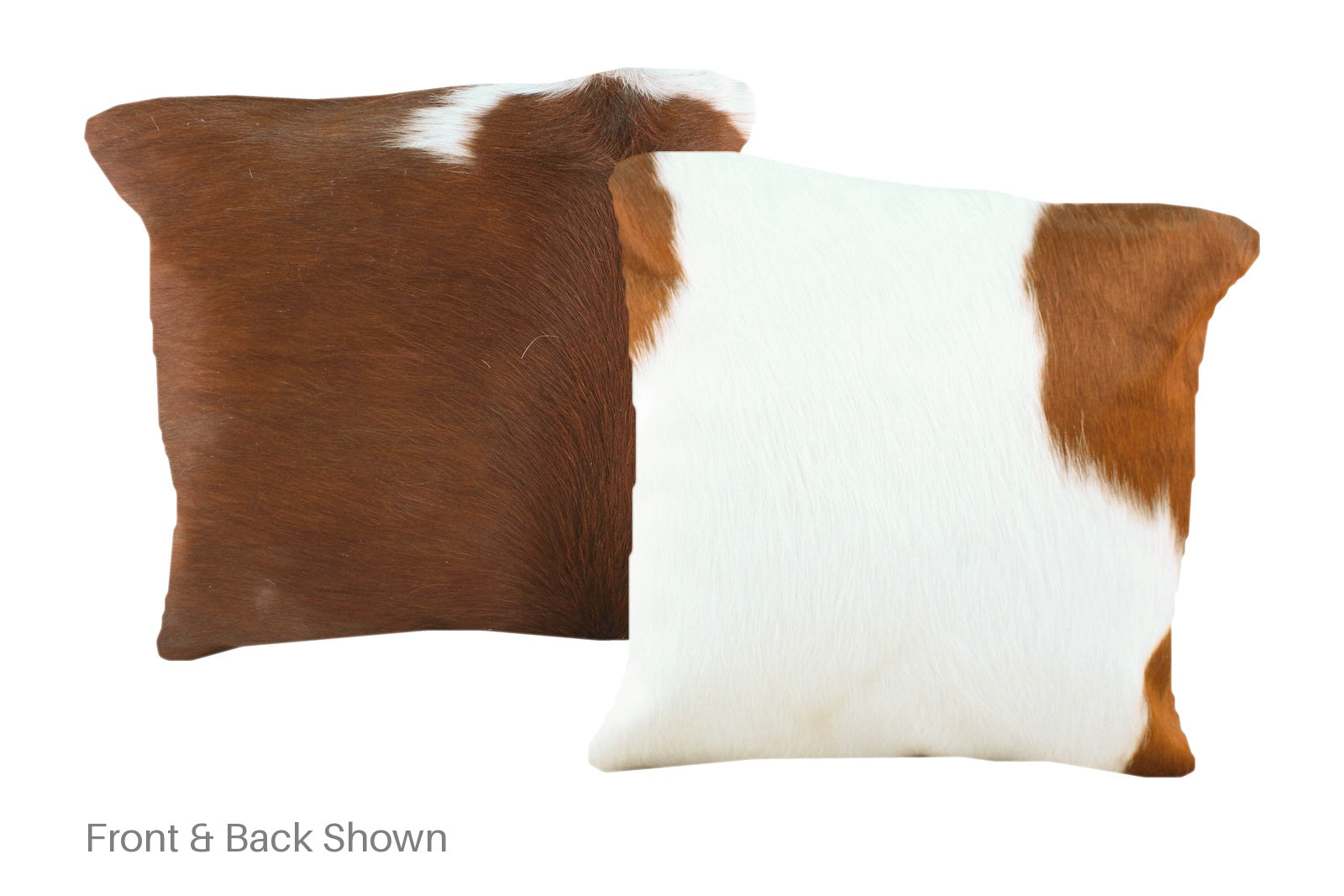 Brown and White Cowhide Pillow #A50786