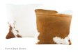 Brown and White Cowhide Pillow 16x16 #A50787 by Hudson Hides