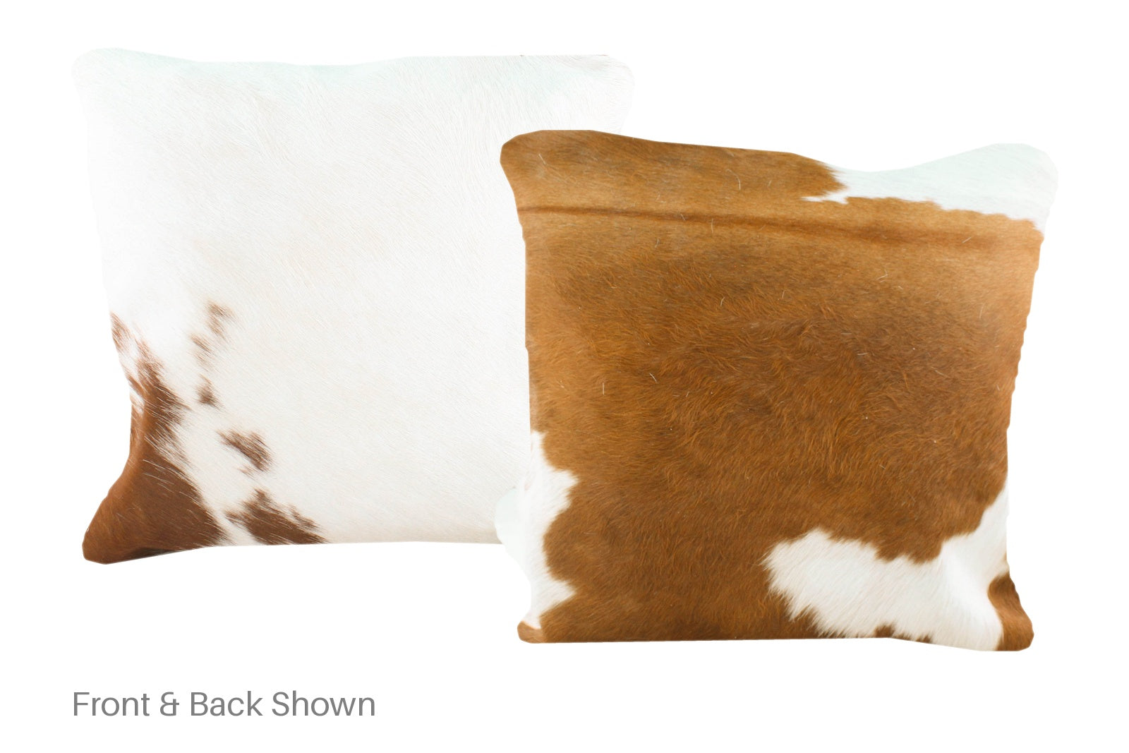 Brown and White Cowhide Pillow #A50787
