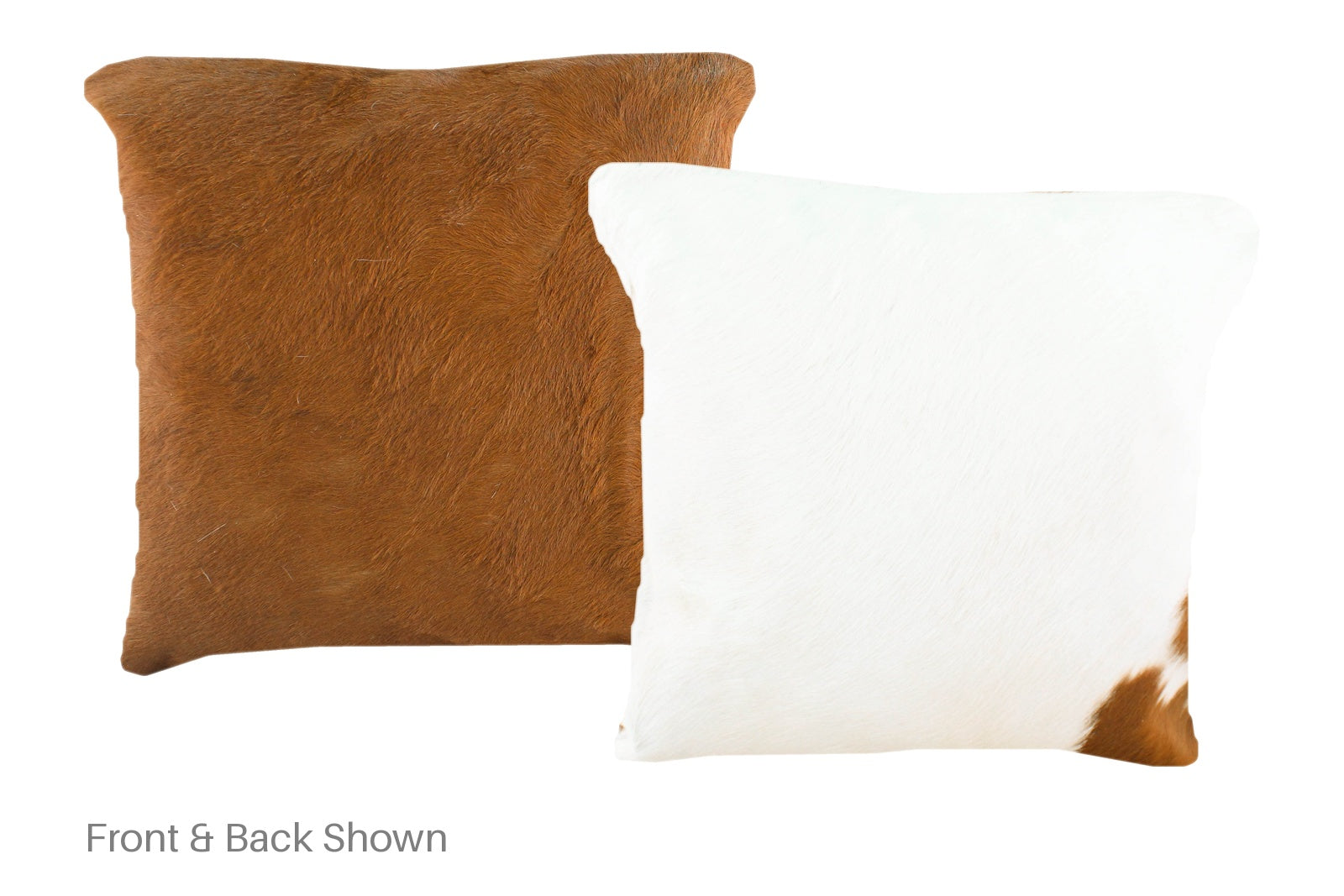 Brown and White Cowhide Pillow #A50788