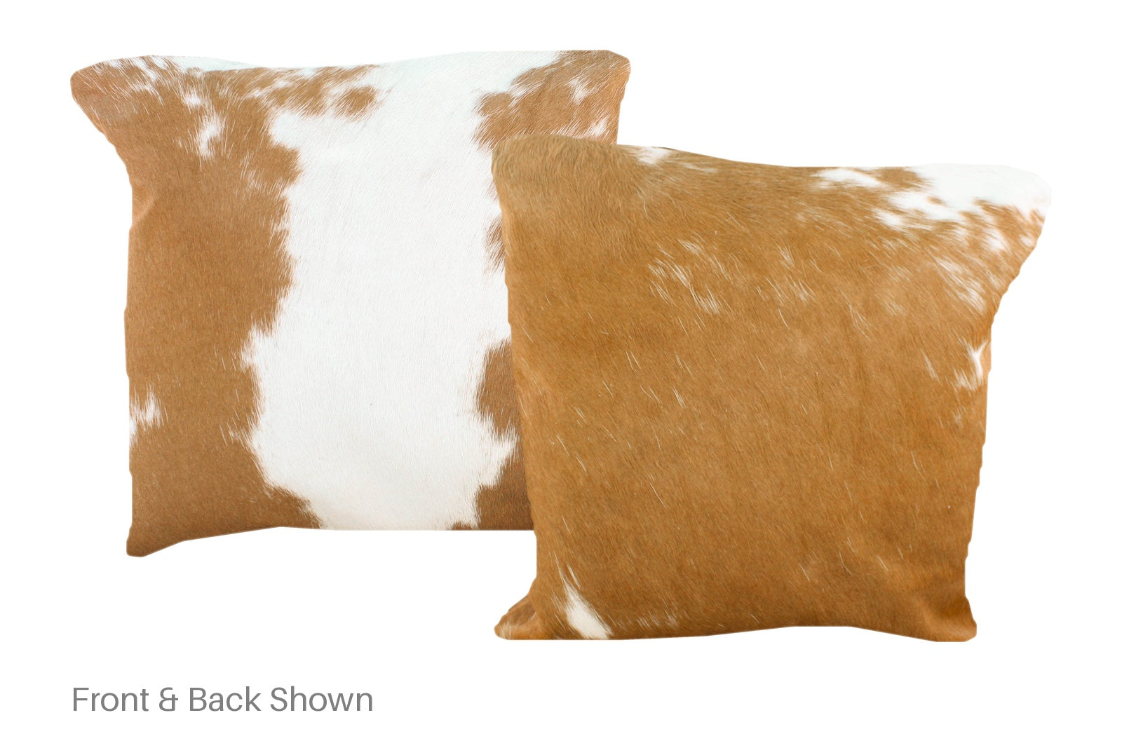 Brown and White Cowhide Pillow #A50789