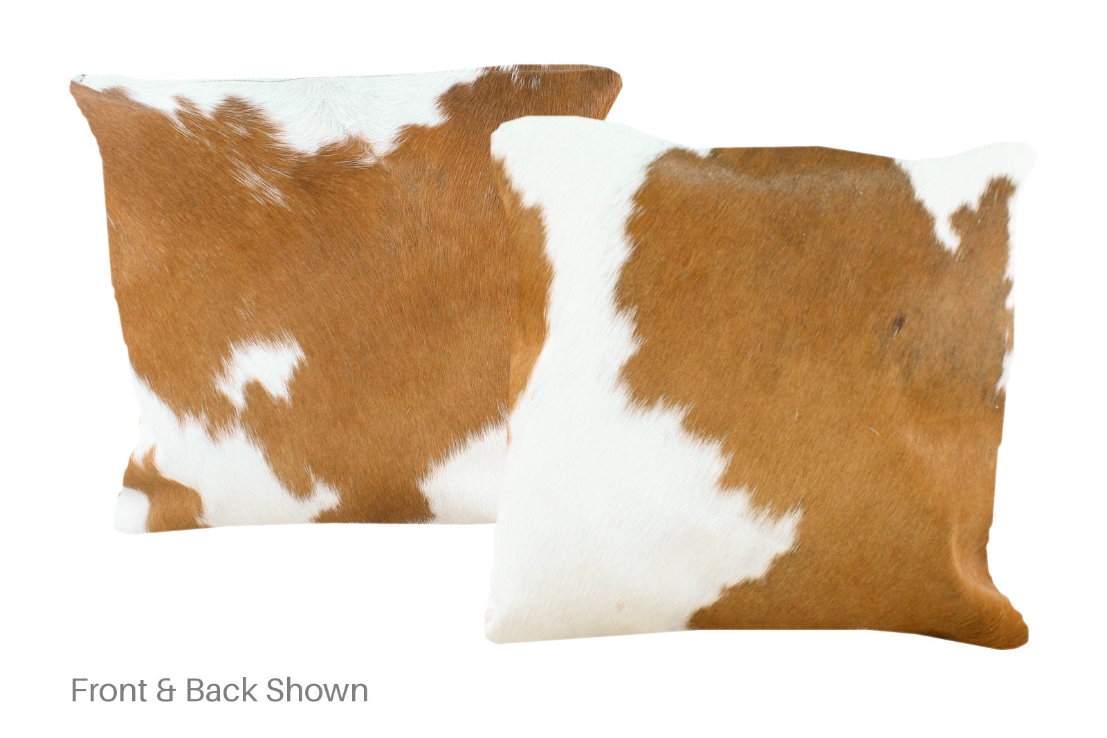 Brown and White Cowhide Pillow #A50792