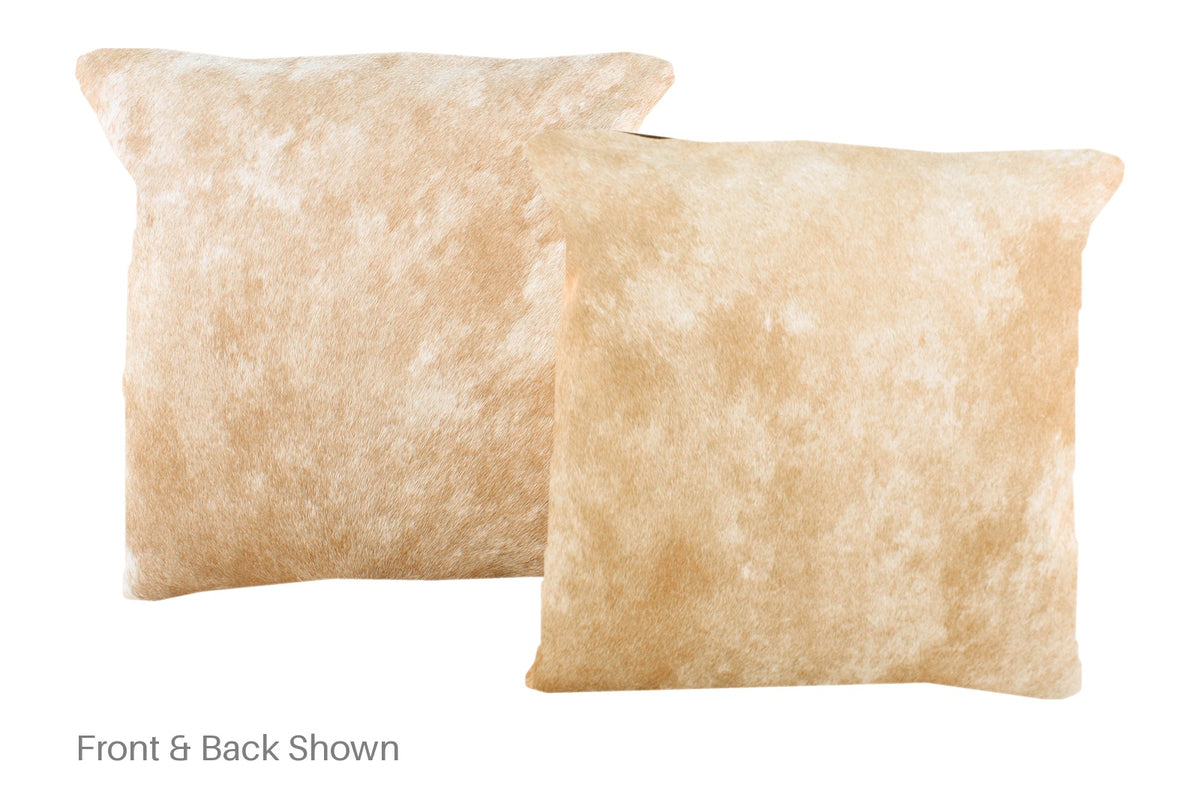 Beige Cowhide Pillow #A50795