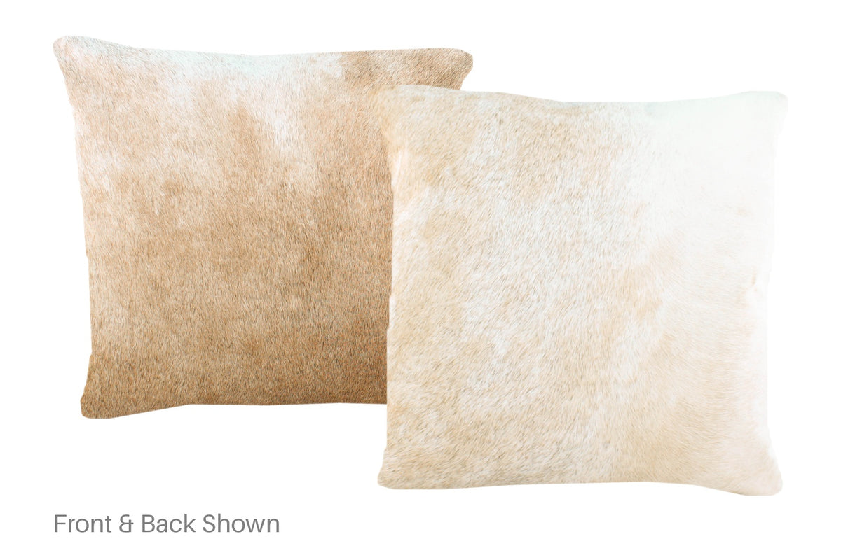 Beige Cowhide Pillow #A50798