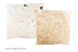 Salt and Pepper Brown Cowhide Pillow 16x16 #A50799 by Hudson Hides