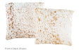 Salt and Pepper Brown Cowhide Pillow 16x16 #A50800 by Hudson Hides