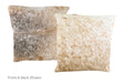 Salt and Pepper Brown Cowhide Pillow 16x16 #A50802 by Hudson Hides
