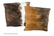 Tricolor Cowhide Pillow 16x16 #A50803 by Hudson Hides