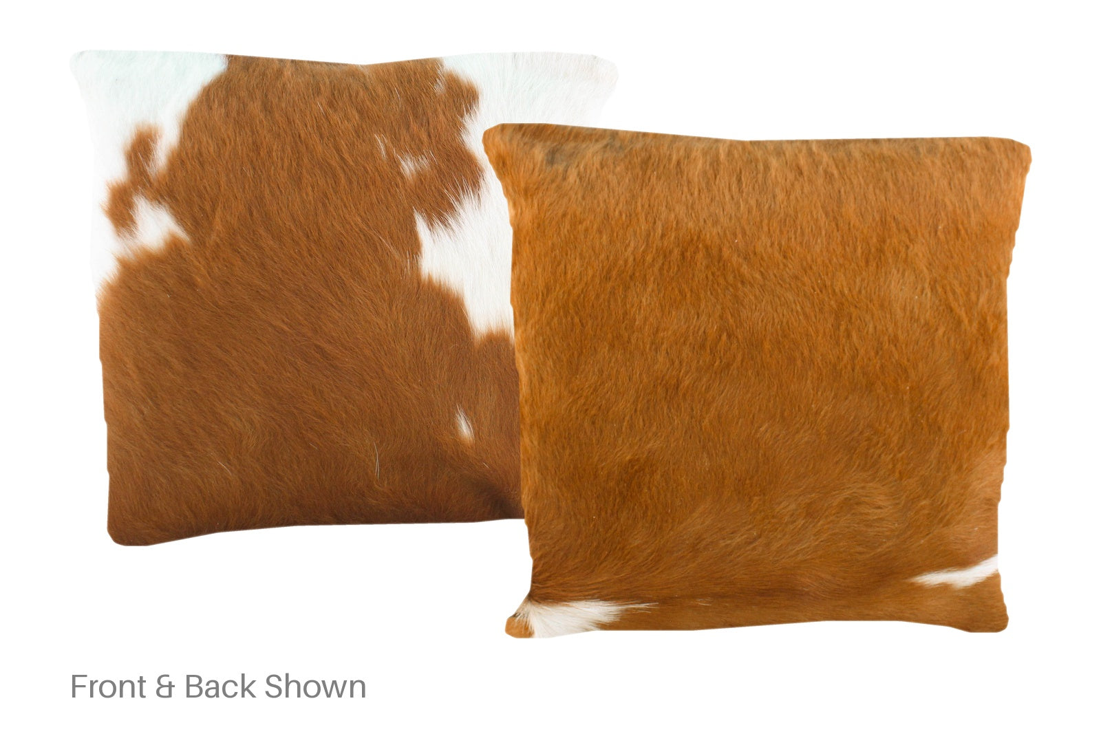 Brown and White Cowhide Pillow #A50804