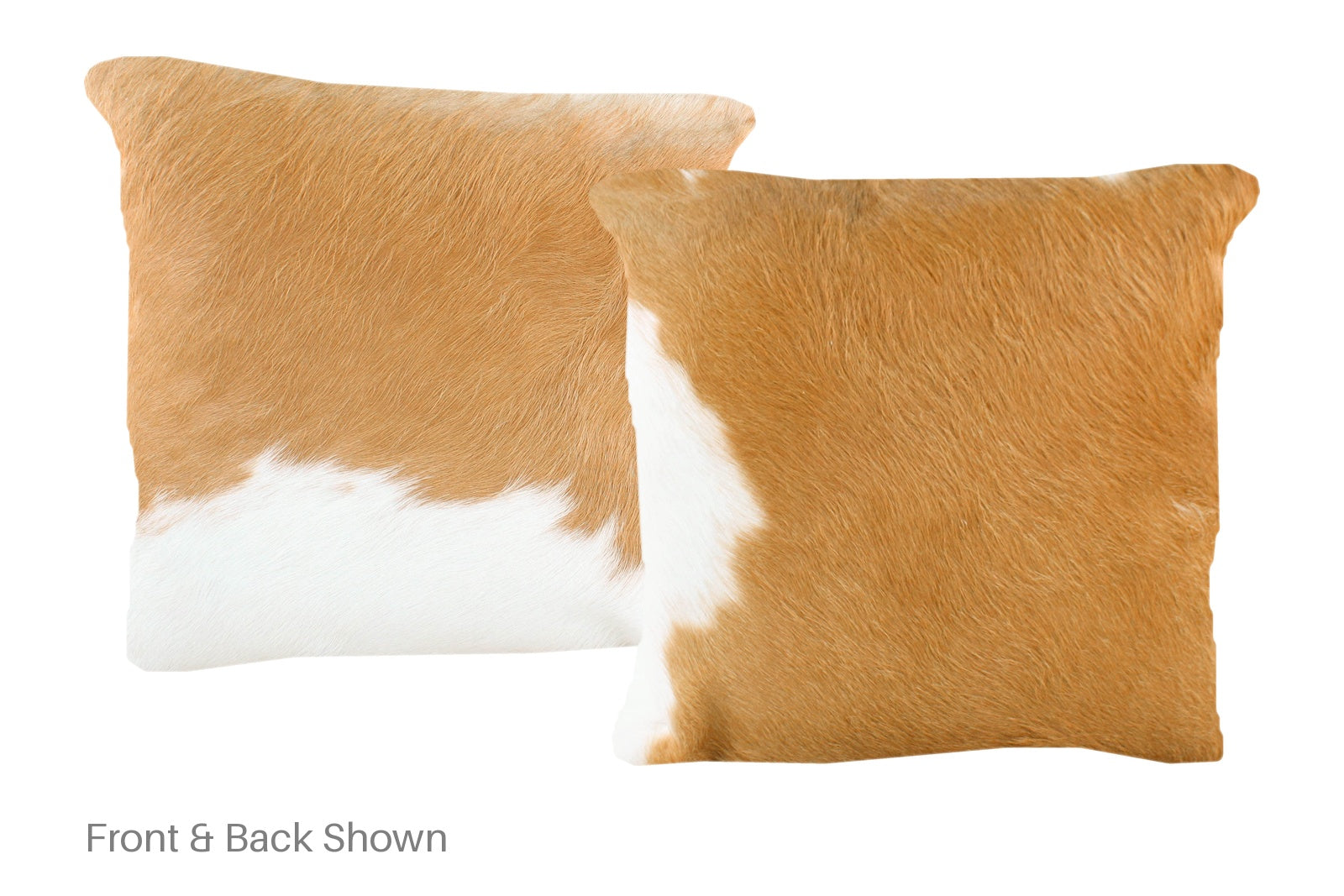 Brown and White Cowhide Pillow #A50807