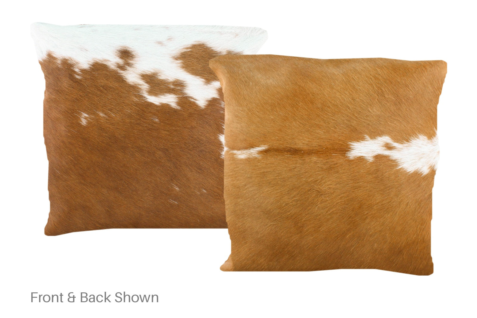 Brown and White Cowhide Pillow #A50808