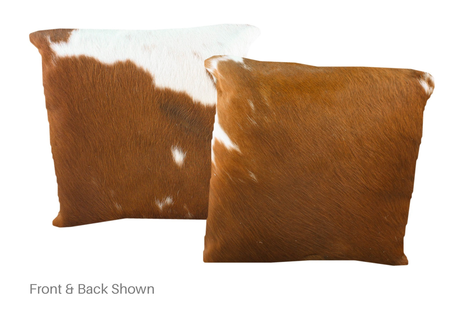 Brown and White Cowhide Pillow #A50809