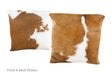Tricolor Cowhide Pillow 16x16 #A50811 by Hudson Hides