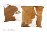 Tricolor Cowhide Pillow 16x16 #A50811 by Hudson Hides