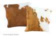 Tricolor Cowhide Pillow 16x16 #A50815 by Hudson Hides