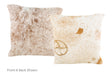 Salt and Pepper Brown Cowhide Pillow 16x16 #A50818 by Hudson Hides