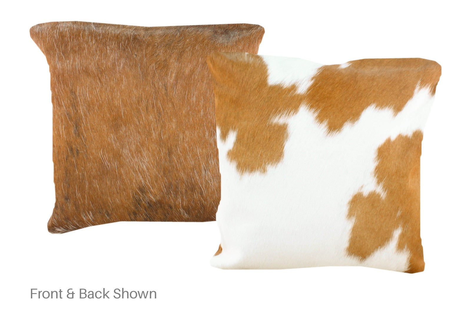 Brown and White Cowhide Pillow #A50819