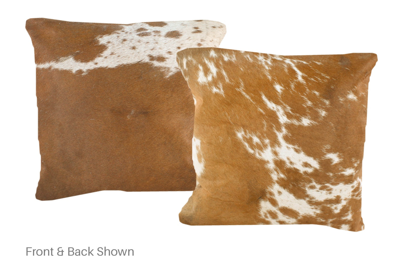 Brown and White Cowhide Pillow #A50820