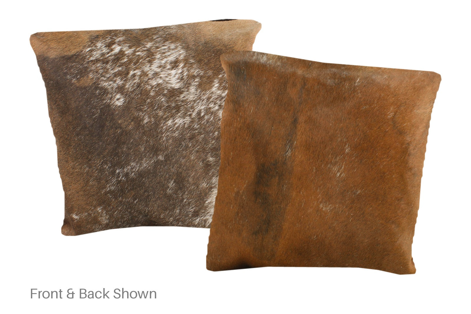 Brown and White Cowhide Pillow #A50821